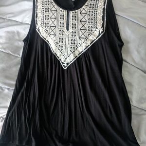 Green Envelope tunic style tank top